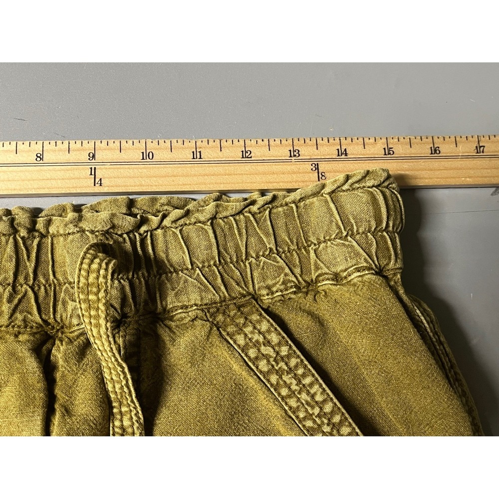 Anthropologie Women S Olive Green Linen Blend Jogger Pants OBI129981 RN66170 - Picture 7 of 9